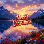 Kerstmis in de Bergen Ornament Kaart