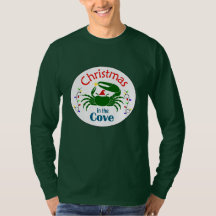 Kerstmis in de Cove Lange T-shirt (kies een kleur)