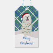 Kerstmis in de Grote Pyreneeën Cadeaulabel (Voorkant)