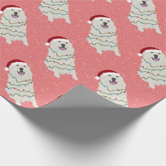 Kerstmis in de Grote Pyreneeën Cadeaupapier (Hoek)