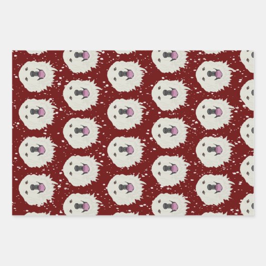 Kerstmis in de Grote Pyreneeën Inpakpapier Vel (Voorkant 3)