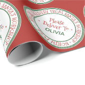 Kerstmis in de kerstwinkel cadeaupapier (Rol Hoek)