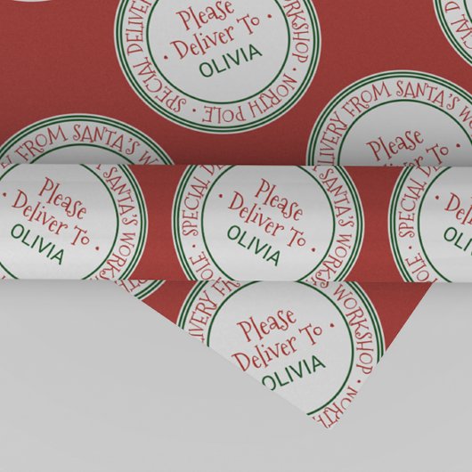 Kerstmis in de kerstwinkel cadeaupapier