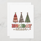 Kerstmis in de kronendronkdag bedankkaart (Voorkant / Achterkant)