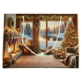 Kerstmis in de Lake Gift Bag Groot Cadeauzakje