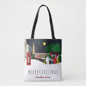 Kerstmis in de Londense Canvas tas (Voorkant)