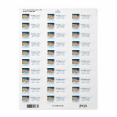 Kerstmis in de omroep van de stad etiket (Full Sheet)