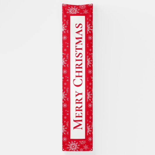 Kerstmis in de openlucht spandoek (Verticaal)