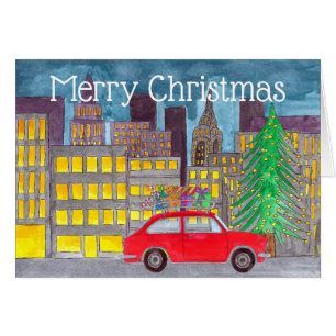 Kerstmis in de stad Aanpasbaar