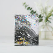 Kerstmis in de stad. briefkaart (Staand voorkant)