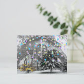 Kerstmis in de stad briefkaart (Staand voorkant)