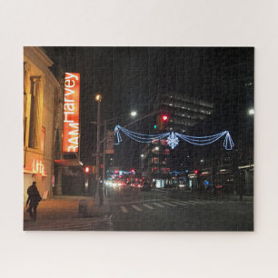 Kerstmis in de stad Brooklyn New York Foto Legpuzzel