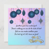 Kerstmis in de stad. Flat Card (Achterkant)