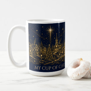 Kerstmis in de sterren Kerstmis dorp Koffiemok