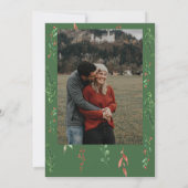 Kerstmis in de uitnodiging van het Baby shower Bur (Achterkant)