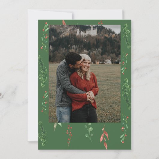 Kerstmis in de uitnodiging van het Baby shower Bur (Achterkant)