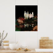 Kerstmis in de Washington DC Temple Poster (Keuken)