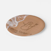 Kerstmis in de zomer papieren bordje (Gekanteld)