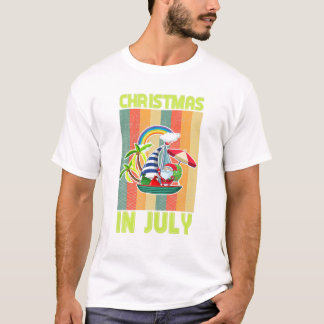 Kerstmis in de zomer van juli t-shirt