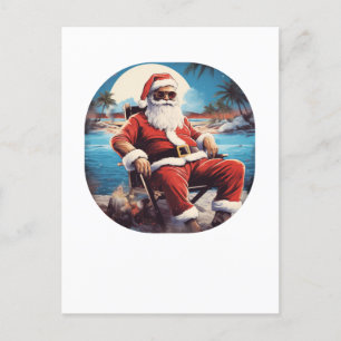 Kerstmis in de zomervakantie briefkaart