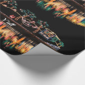 Kerstmis in de Zuid-Waterreflectie Cadeaupapier (Hoek)