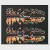 Kerstmis in de Zuid-Waterreflectie Cadeaupapier (Vlak)