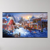 Kerstmis in een kleine stad poster (Voorkant)