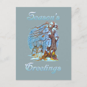 Kerstmis in Elf Hall Feestdagenkaart