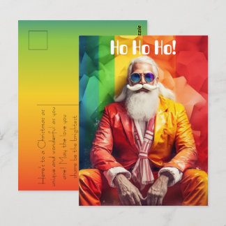 Kerstmis in elke kleur briefkaart