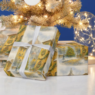 Kerstmis in Florence Italië Duomo Vakantie Kunst Cadeaupapier