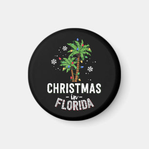 Kerstmis in Florida decimeert de palmboomfamilie v Magneet