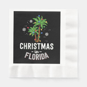 Kerstmis in Florida decimeert de palmboomfamilie v Servet
