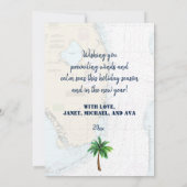 Kerstmis in Florida Tropische Prettige feestdagen Feestdagenkaart (Achterkant)