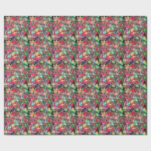 Kerstmis in Hawaï Cadeaupapier (Zoom)