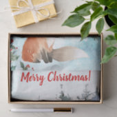 Kerstmis in het bos met de vos tissuepapier (Geschenk)