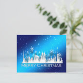 Kerstmis in het briefkaart van de stad (Staand voorkant)
