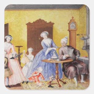 Kerstmis in het Koninklijk Huishouden van de pers Vierkante Sticker