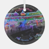 Kerstmis in het meer van Havasu Glas Ornament (Voorkant)