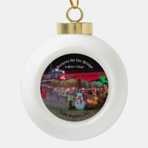 Kerstmis in het meer van Havasu Keramische Bal Ornament