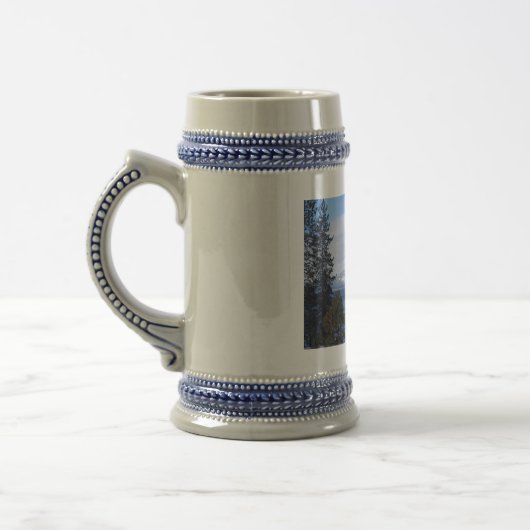 Kerstmis in het meer van Tahoe Beer Stein Bierpul (Links)