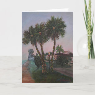 KERSTMIS IN het OUDE Wenskaart van FLORIDA Feestdagen Kaart