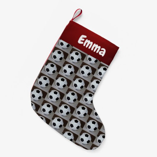 Kerstmis in het voetbal kleine kerstsok (Voorkant (Hangend))