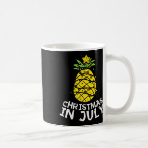 Kerstmis in juli ananas kerstboom zomer heren W Koffiemok