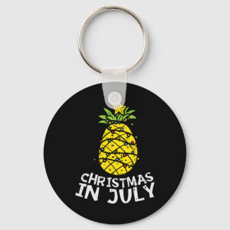 Kerstmis in juli Ananas Kerstboom Zomer Heren W Sleutelhanger