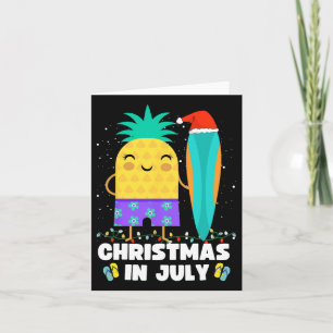 Kerstmis in juli ananas Kerstmis in juli decoratie Kaart