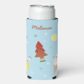 Kerstmis in juli BBQ Zomerfeest Gepersonaliseerd (Seltzer Voorkant)