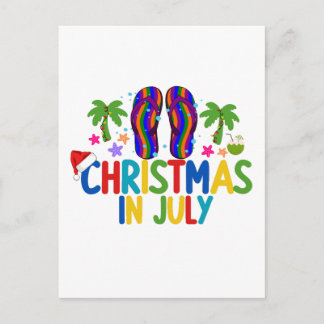 Kerstmis in juli briefkaart