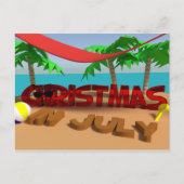 Kerstmis in juli Briefkaart voor feestdagen (Voorkant)