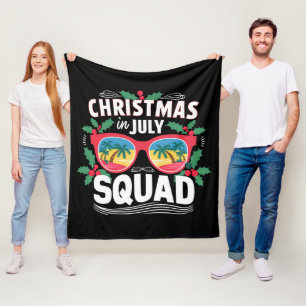 Kerstmis In Juli Bril Zomer Strand Fleece Deken