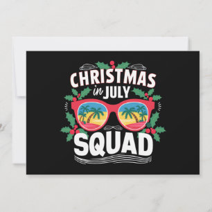 Kerstmis In Juli Bril Zomer Strand Kaart